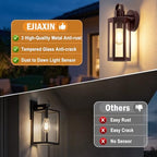EJIAXIN 2 Pack Porch Lights Outdoor, 13" Brown Exterior Light Fixtures - Image 4