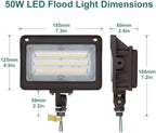 kadision LED Flood Light Outdoor with Photocell, 3000K/4000K/5000K, 4-Pack - Image 5