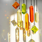 HDCRYSTALGIFTS Set 14 Sun Catchers AB Colored Suncatcher Crystals &Season Design Sun Catchers Crystals Rainbow Prisms Hanging，Window Indoor Home Garden Christmas Decor - Image 2