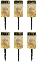 Poceacles Outdoor Lights Solar Grave Candle Solar Cemetery Candles LED Automatic Outdoor Flameless Cemetery Lights for Loss of Dad, Sunflower Highland Cow, Set of 6 by Poceacles