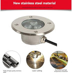 Submersible Led Lights 3W IP68 Stainless Steel, 12v/ 24v Recessed Underwater Spotlight (Natural,12v) - Image 3