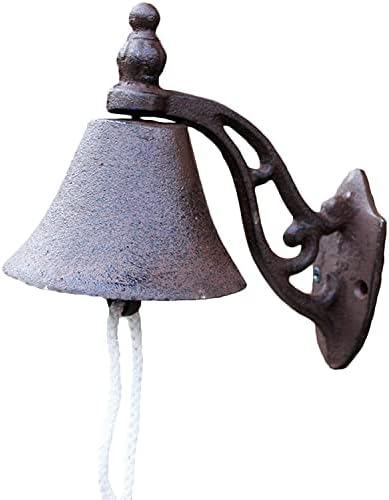 Wall Hanging Bell Outdoor Door Hanging Bell， Cast Iron Dinner Bell, Suitable for Outdoor Garden Corridor Wall Hanging Decorations by Unknown