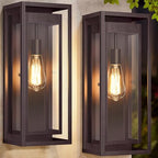 19 Inch Bronze Outdoor Wall Light Fixtures, 2 Pack Porch Lights by WelcometoOYKYOHEI