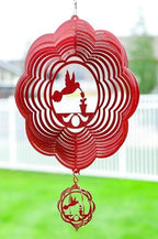 SWEN Products Hummingbird Cloud Swirly Metal Wind Spinner by SWENProducts