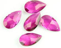 Garden Suncatcher Pendant Crystal Pendant Teardrop Glass Decorative Pendant Glass Colored Prism Pendant Necklace (Color : Fuchsia, Size : 38 mm 60 Pieces), MINZIHAO6666 by Unknown