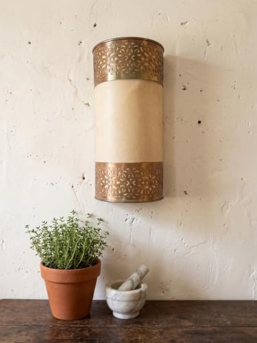 Moroccan Brass Wall Lamp Sconce Home Decor, Handmade Lighting Copper Metal Lights Turkish Lamp, Ramadan Candle Lantern, Candle Holder, Indoor Outdoor, Patio, Porch, Shelf, Garden (Symmetry) - Image 7