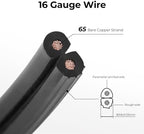 FIRMERST 16/2 Low Voltage Landscape Wire 100 Feet, ETL Listed - Image 2