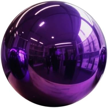 Stainless Steel Mirror Reflective Gazing Ball, Decorative Sphere, Polished Hollow Ball, Reflective Shiny Garden Sphere for Garden & Home Decor by KOIUGAYK