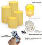 GLENLCWE Pumpkin Flameless Candles,Halloween Decor Flickering LED Candle Batter Operated Pillar Real Wax Candles with Remote &Timer - Image 3