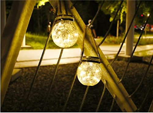 Ulalaza 2Pcs Solar Outdoor Hanging Lanterns with Handle Retro Solar Lights Patio Decor Patio IP65 Waterproof Yard Art Garden Accessories Outdoor Decorations for Christmas Porch Lawn by Ulalaza