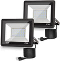 L LOHAS LED Dusk to Dawn Outdoor Lighting Plug in Flood Lights 6000K by LLOHASLED