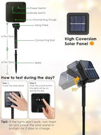 Solar Christmas Lights Outdoor 4 Pack 132FT 400LED String Lights Warm White - Image 7