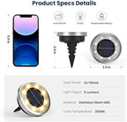 SOLPEX 16 Pack Solar Ground Lights Outdoor, Backyard Decor Warm White - Image 5