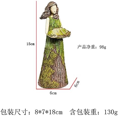 Fairy Tale Forest Girl Bird Feeder Garden Statue-Yard Lawn Decoration Sculpture-Resin Home Decorations Lawn Decorations - Image 2