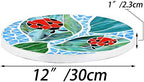 Bieye MSS001 Ladybug Tiffany Style Stained Glass Stepping Stone, 12" Round - Image 4