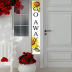 Go Away Porch Sign,Unwelcome Door Sign Door Sunflowers Seasonal Welcome Wooden Plaque Hanging Outdoor Farmhouse For Spring Summer Yard Standing Decorations 8x48inch - Image 4
