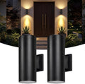 Solar Wall Lights Outdoor, Up & Down Modern Sconce Lights 2 Pack by Kelvinlux