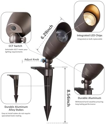 Low Voltage Tree Uplighting Outdoor with 5 Color Temperature - Image 6