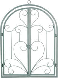 FONDOTIN Faux Window Frame Wall Decor 18.34X13.81In Iron Art Rustic Frame for Garden Patio and Indoor Entryway Farmhouse Wall Art Vintage Decorative Window Pane by FONDOTIN