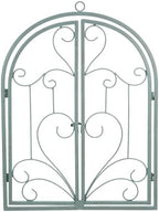 FONDOTIN Faux Window Frame Wall Decor 18.34X13.81In Iron Art Rustic Frame for Garden Patio and Indoor Entryway Farmhouse Wall Art Vintage Decorative Window Pane by FONDOTIN