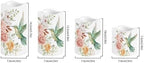 Hummingbird Floral Flickering Flameless Candles with Remote Color Changing Battery Operated Candles with Timer LED Pillar Candles for Valentines Wedding Holiday Party Home Decor Set of 4 - Image 2