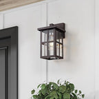 MICSIU 11" Bronze Farmhouse Outdoor Wall Light Fixture 1 Pack - Image 4