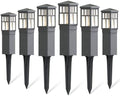 VENUS MANUFACTURING Low Voltage Pathway Lighting 6 Pack Outdoor Square Bollard Path Lights LED Landscape Lighting 0.6W 3200K Warm White Light for Walkway Yard Backyard Lawn Garden Decorative by VENUSMANUFACTURING