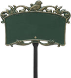 2 Line Personalized Aluminum BIRD Garden Plaque 14.25"W x 9.5" H - Image 2