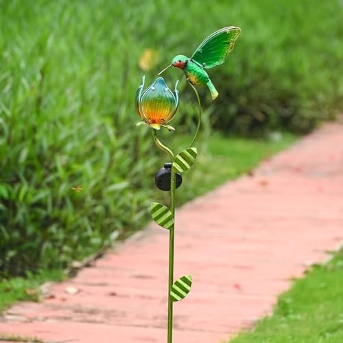 6 Pack Solar Lights (Flower & Animal Solar Light Green) - Image 5