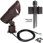 WAC Landscape Lighting, LED 120V Line Voltage Large Size Accent Light with Adjustable Beam Angle and Integral Brightness Control 3000K Warm White Built-in LED in Bronze - Image 2