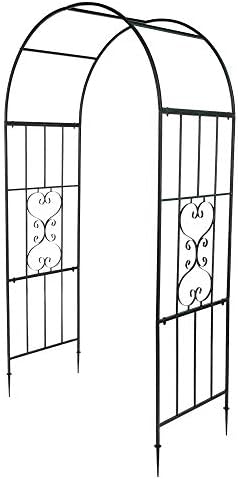 Outvita 7.3FT Dark Green Metal Garden Arch Trellis for Climbing Plants - Image 3