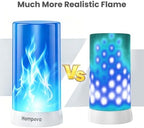 Hompavo 【Upgraded】 Flame Lights with Remote, Timer, 4-Mode Rechargeable - Image 2