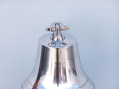 Hampton Nautical BL2021-9C Chrome Hanging Harbor Bell 7" - Nautical Decor - Nautical Home Decoration - Image 3