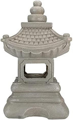 Northlight 13.5" Dark Gray Pagoda Outdoor Garden Statue - Image 4