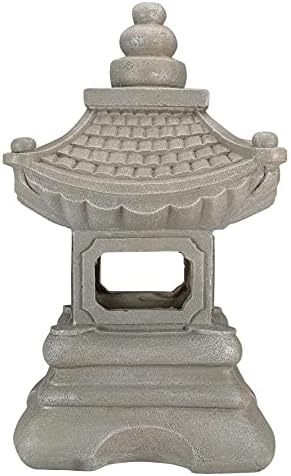 Northlight 13.5" Dark Gray Pagoda Outdoor Garden Statue - Image 4