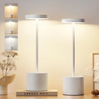 Kakanuo White Cordless Lamp Set, Rechargeable Lamp, 3 Color Temperature, LED Outdoor Wireless Lamps, Battery Operated Lamps, Stepless Dimmable, Touch Control - Image 6