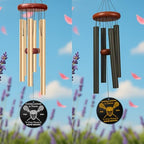 Lacrosse Memorial Wind Chime, Personalized Custom Name & Years - Image 3