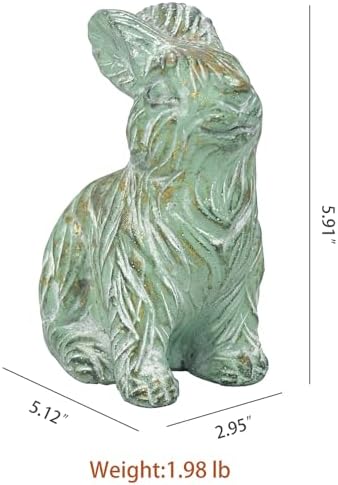 All Chic Bunny Decor Garden Statue Cement Rabbit Statue for Home Garden Indoor Outdoor Statues for Yard,Front Yard Decor,Easter Rabbit Figurines - Image 2