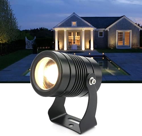 LED Beam Spotlight - Outdoor Landscape Lamp, IP67 Waterproof LED Landscape Lights, Rotation Spotlight, LED Beam Wall Washer Spotlights Long Throw Narrow Beam, For Building Exterior Wall(Blue) - Image 2