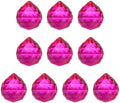 Crystal Ball Prisms, Sun Catcher Hanging Prism Sun Catcher Pendant 44mm / 1.73Inch & 10 Pack & Rose Red-Fitting for (Outdoor/Indoor/Windows/DIY Decor/Feng Shui/Chandelier) by YELARXI