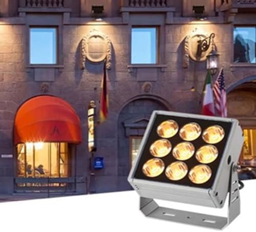 LED Beam Spotlight - 27W Long Distance Landscape Lights, IP65 Waterproof Outdoor Building Wall Washer, 110-230V Porch Beam Light, for Yard, Lawns, Wedding(Green) by Unknown