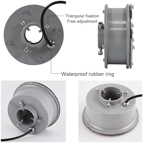 Submersible RGB LED Ring Fountain Light - IP68 Waterproof 12V-24V Stainless Steel Underwater Spotlight (RGB+Remote Control 9W(12V)) - Image 5
