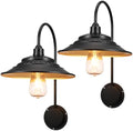 Solar Barn Lights Outdoor, Waterproof 2 Pack Gooseneck Barn Solar Lights by XIFEINIU