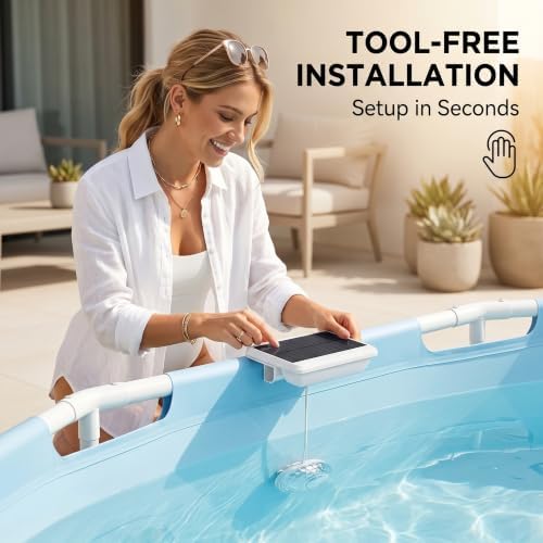 Solar Pool Lights for Ground & Inground Pool (White-2 Pack) - Image 3