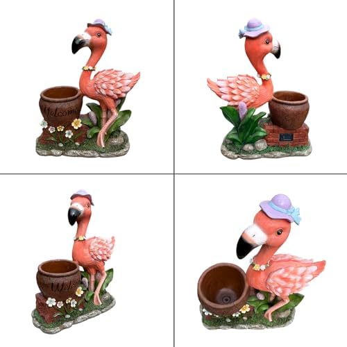 Garden Flamingo Statue Planter Pot - Image 5