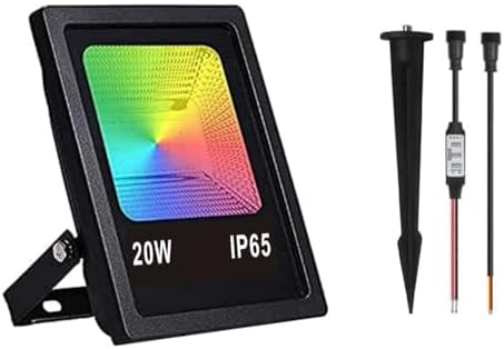 RGB Pixel Flood Lights, WS2811 LED Flood Light, 20W Smart Flood Lights, led addressable Pixel floodlight; DC12-24V Input IP65,X-Connect ;for Outdoor Decorative/Garden/Stage Lighting by JIAANDA