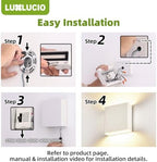 2 Pack Indoor Outdoor White Up and Down LED Wall Light, Modern Bedroom/Porch Wall Lamp, IP65 Waterproof, 5%-100% Dimmable 18W 1620lm, 5CCT (2700K-5000K), CRI90+, 120V-277V - Image 6