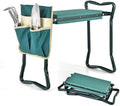 HAPPYGRILL Garden Kneeler Bench with Tools Pouch, Folding Garden Seat Stool Kneeling Pad Cushion for Patio Garden Yard by HAPPYGRILL