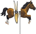 Premier Kites Petite Spinner Bay Horse – Whimsical Wind Spinner for Yard & Garden, Durable Weather-Resistant Fabric, Easy to Assemble, Outdoor Decor for Patios, Lawns, & Fairy Lovers by PREMIERKITES