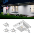 FALOVE 4 Pack Cool White Solar Power Gutter Mount Lights Outdoor Waterproof by FALOVE